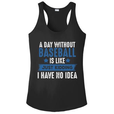 Baseball Lover Cool Gifts For Player Coach Fan Ladies PosiCharge Competitor Racerback Tank