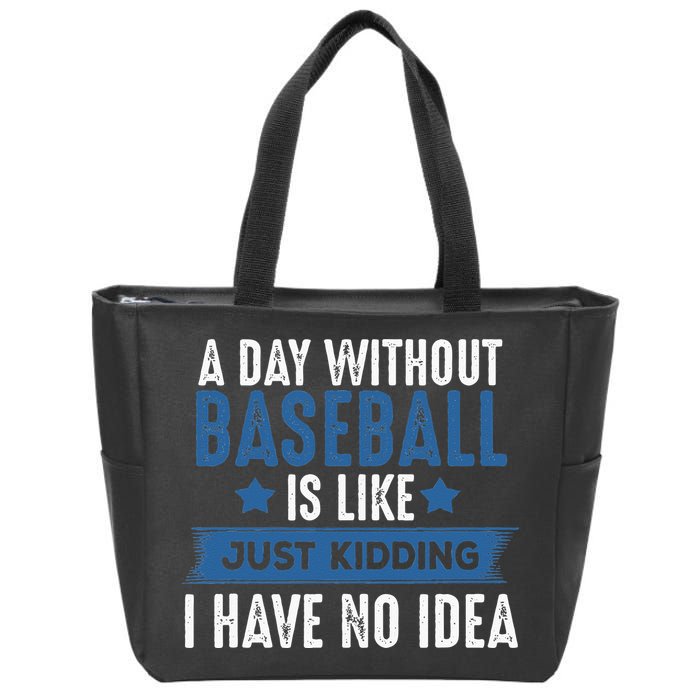 Baseball Lover Cool Gifts For Player Coach Fan Zip Tote Bag
