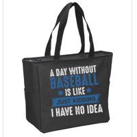 Baseball Lover Cool Gifts For Player Coach Fan Zip Tote Bag