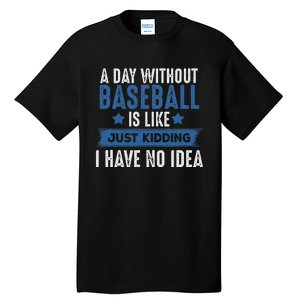 Baseball Lover Cool Gifts For Player Coach Fan Tall T-Shirt