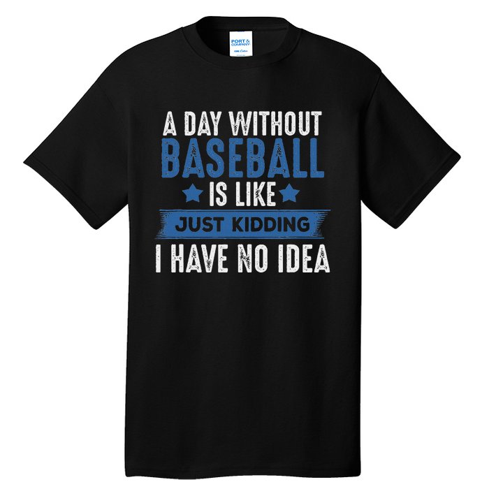 Baseball Lover Cool Gifts For Player Coach Fan Tall T-Shirt