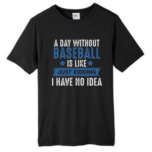 Baseball Lover Cool Gifts For Player Coach Fan Tall Fusion ChromaSoft Performance T-Shirt