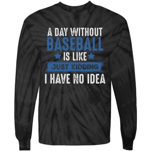 Baseball Lover Cool Gifts For Player Coach Fan Tie-Dye Long Sleeve Shirt