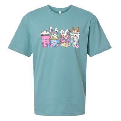 Bunny Latte Coffee Easter Bunny rabbit Coffee Lover Sueded Cloud Jersey T-Shirt