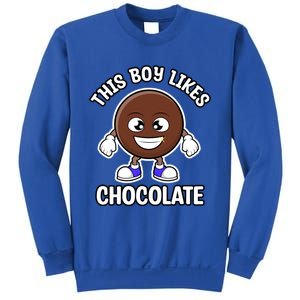 Boy Likes Chocolate Cute Chocolate Lover Gift Sweatshirt