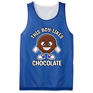 Boy Likes Chocolate Cute Chocolate Lover Gift Mesh Reversible Basketball Jersey Tank