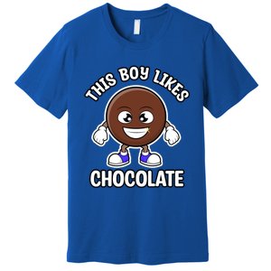 Boy Likes Chocolate Cute Chocolate Lover Gift Premium T-Shirt