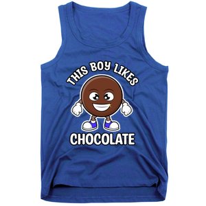 Boy Likes Chocolate Cute Chocolate Lover Gift Tank Top