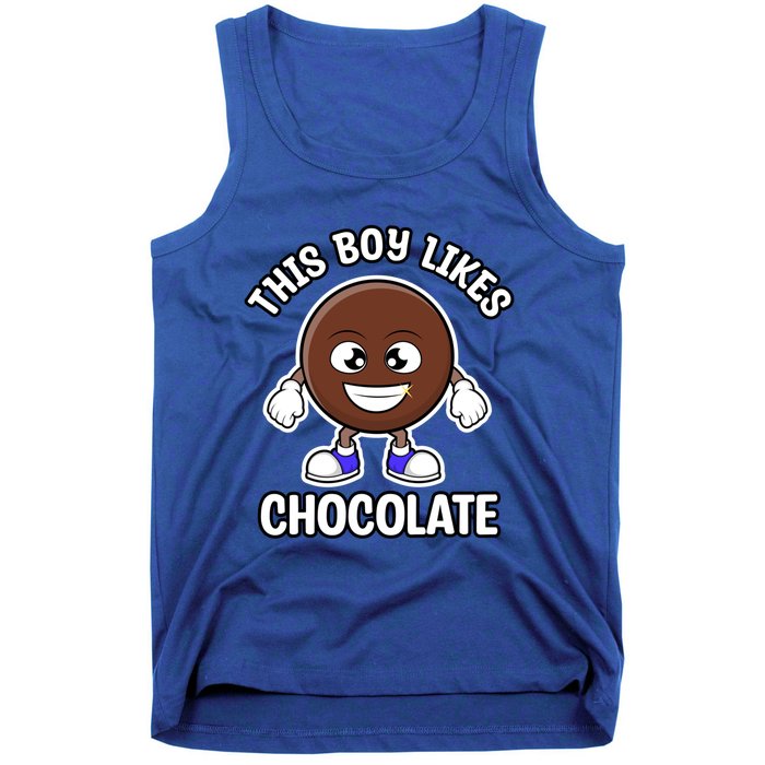 Boy Likes Chocolate Cute Chocolate Lover Gift Tank Top