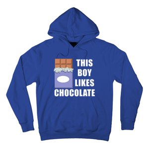 Boy Likes Chocolate Funny Dark Chocolate Lover Gift Hoodie