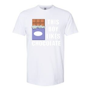 Boy Likes Chocolate Funny Dark Chocolate Lover Gift Softstyle CVC T-Shirt