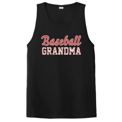 Baseball Lover Cute Baseball Grandma Great Gift PosiCharge Competitor Tank