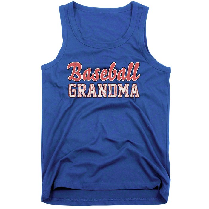 Baseball Lover Cute Baseball Grandma Great Gift Tank Top