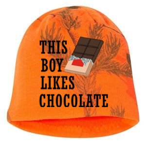 Boy Likes Chocolate Ironic Chocolatier Cute Gift Kati - Camo Knit Beanie