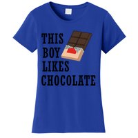 Boy Likes Chocolate Ironic Chocolatier Cute Gift Women's T-Shirt