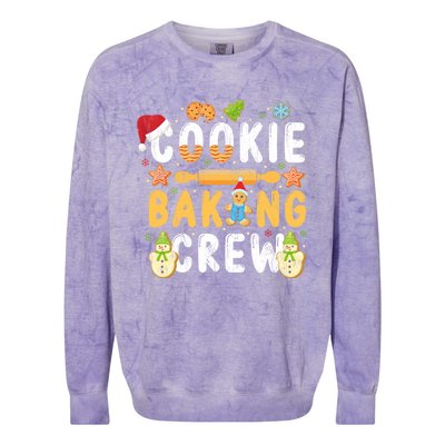 Baking Lover Cookie Baking Crew Holiday Christmas Gift Colorblast Crewneck Sweatshirt