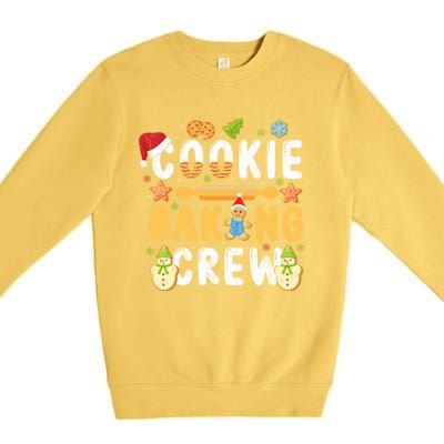 Baking Lover Cookie Baking Crew Holiday Christmas Gift Premium Crewneck Sweatshirt