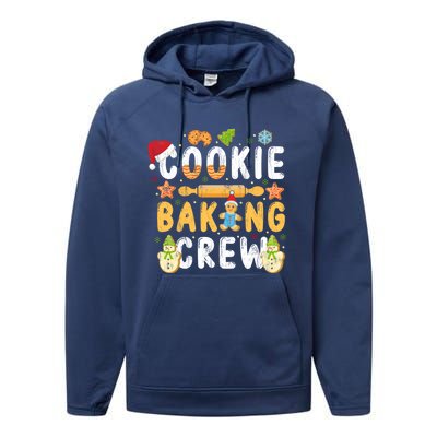 Baking Lover Cookie Baking Crew Holiday Christmas Gift Performance Fleece Hoodie