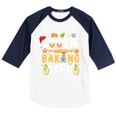 Baking Lover Cookie Baking Crew Holiday Christmas Gift Baseball Sleeve Shirt