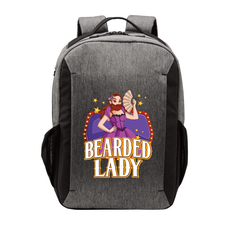 Bearded Lady Costume Circus Staff Carnival Lovers Vector Backpack