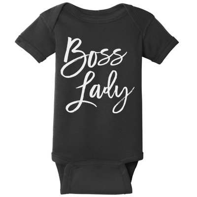 Boss Lady Cute S Trendy For Bosses Day Baby Bodysuit