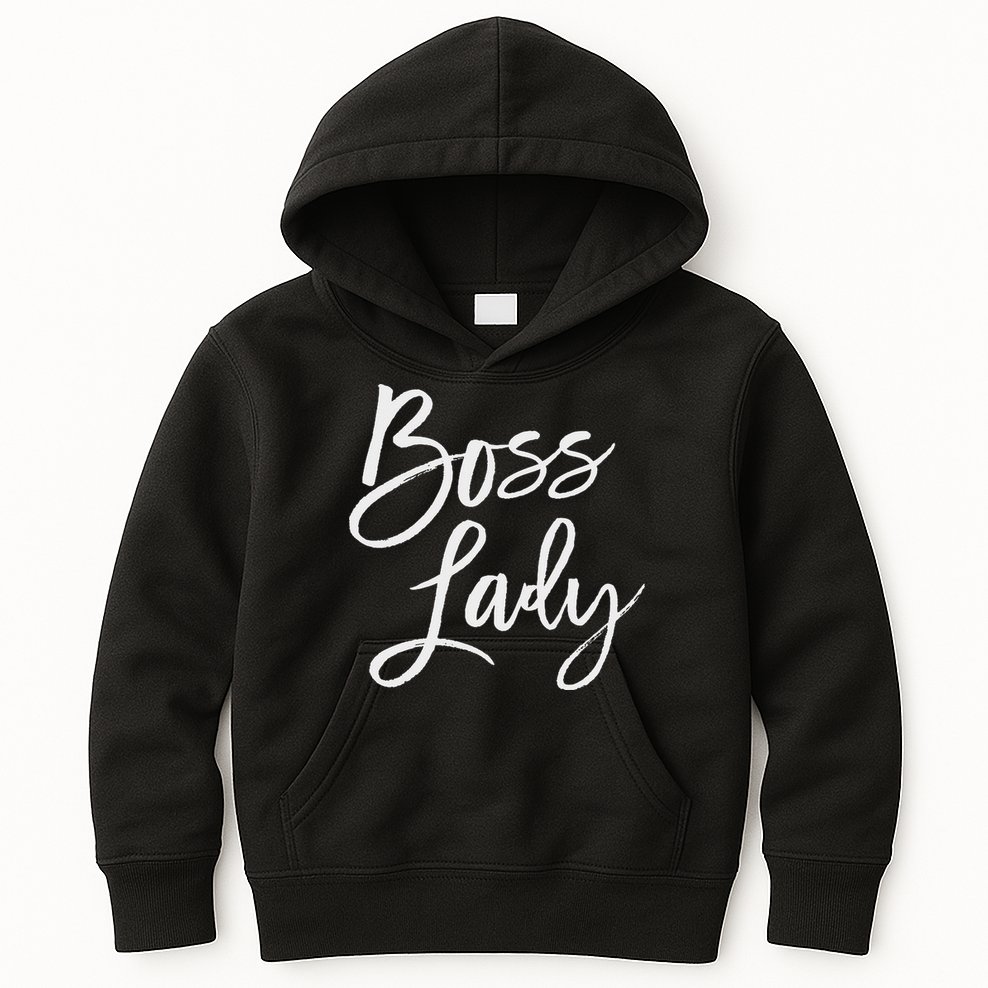 Boss Lady Cute S Trendy For Bosses Day Kids Hoodie
