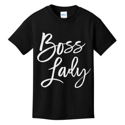 Boss Lady Cute S Trendy For Bosses Day Kids T-Shirt