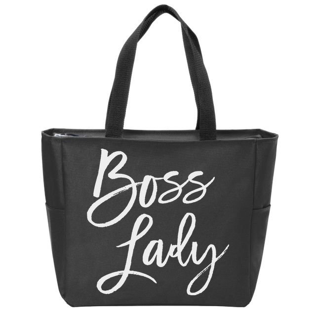 Boss Lady Cute S Trendy For Bosses Day Zip Tote Bag