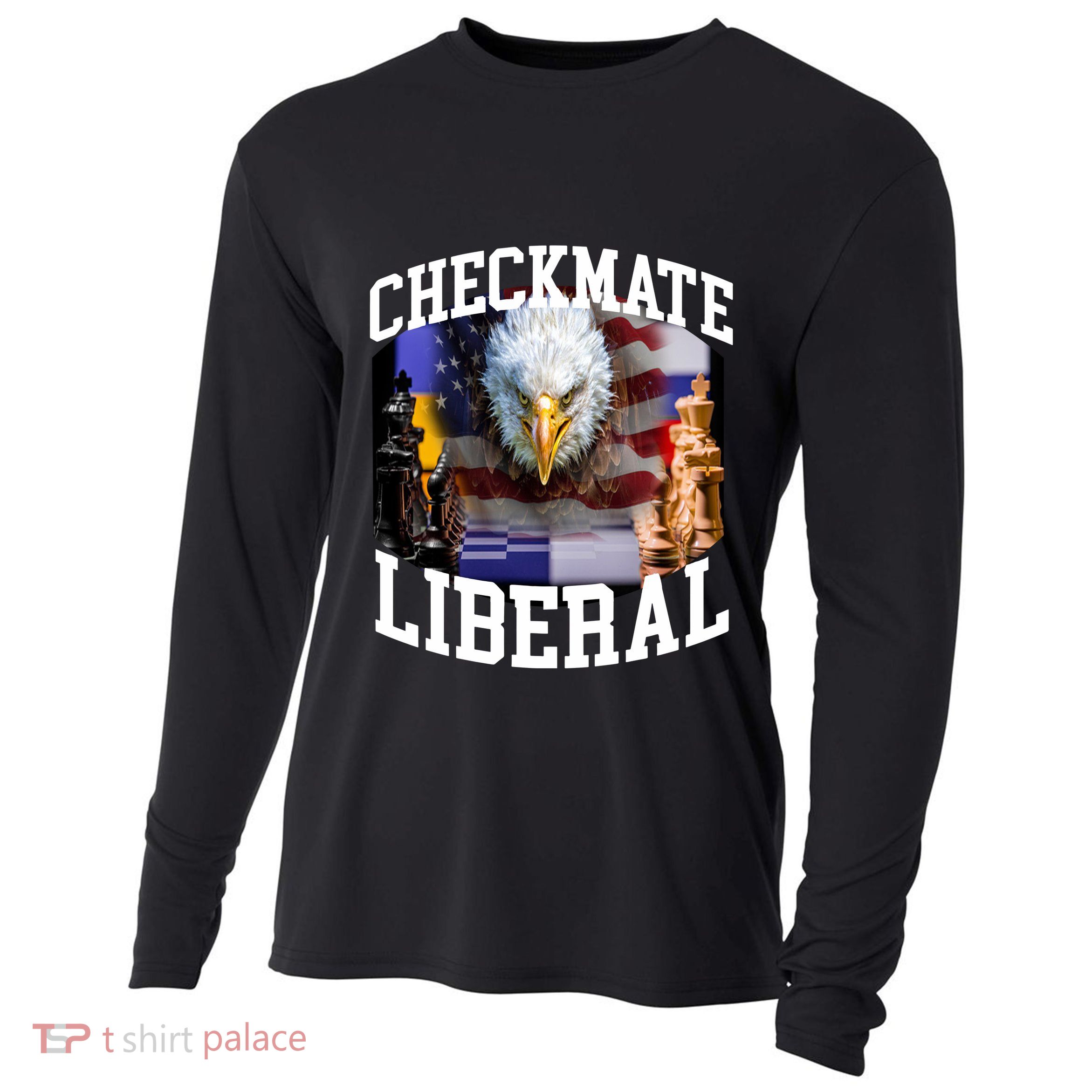 Barely Legal Clothing Checkmate Liberal Cooling Performance Long Sleeve Crew