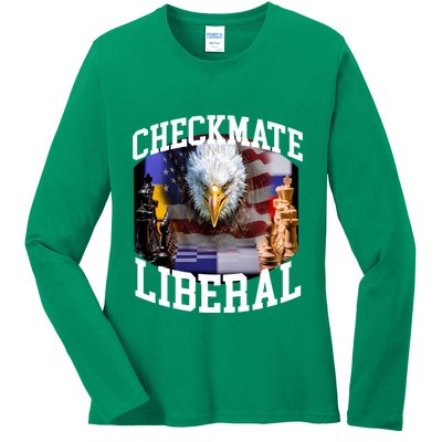 Barely Legal Clothing Checkmate Liberal Ladies Long Sleeve Shirt