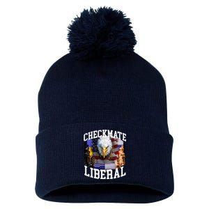 Barely Legal Clothing Checkmate Liberal Pom Pom 12in Knit Beanie