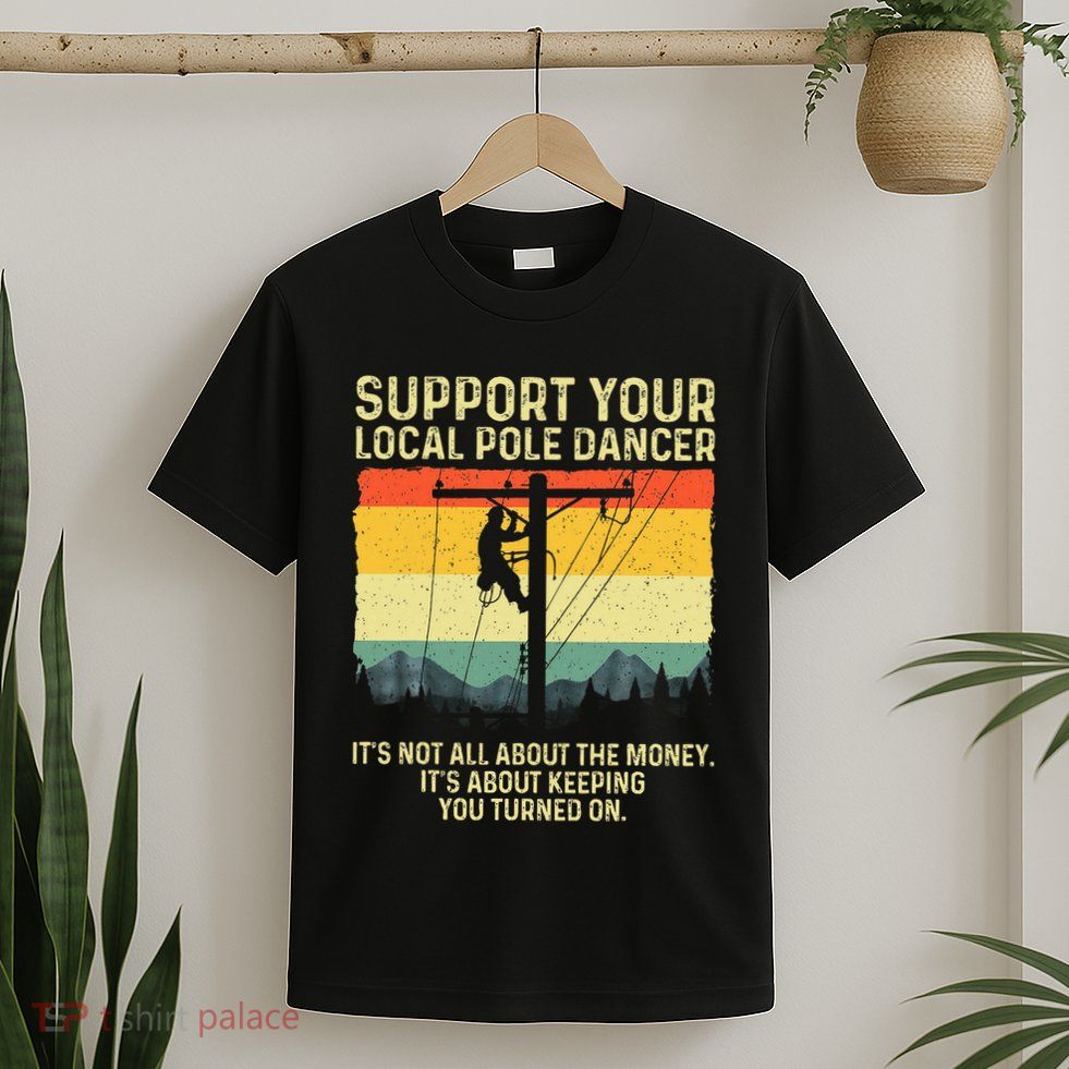 Best Lineman Design Electrical Lineman T-Shirt