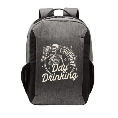 Beer Lover Drinking Party Skeleton I Support Day Drinking Vector Backpack