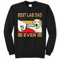 Best Lab Dad Ever Retro Vintage Sweatshirt