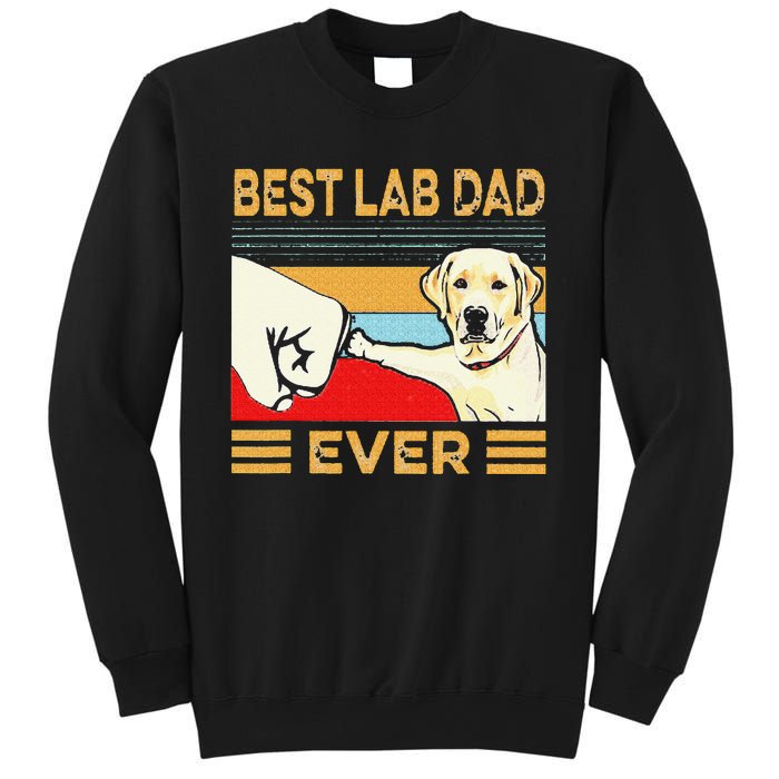 Best Lab Dad Ever Retro Vintage Sweatshirt