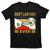 Best Lab Dad Ever Retro Vintage T-Shirt