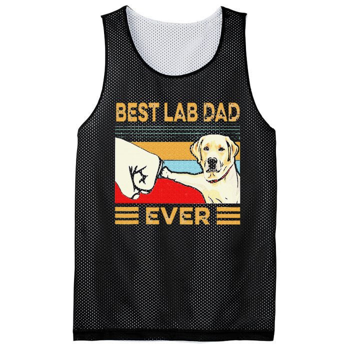 Best Lab Dad Ever Retro Vintage Mesh Reversible Basketball Jersey Tank