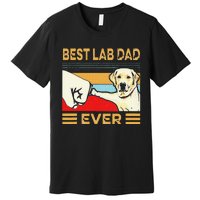 Best Lab Dad Ever Retro Vintage Premium T-Shirt