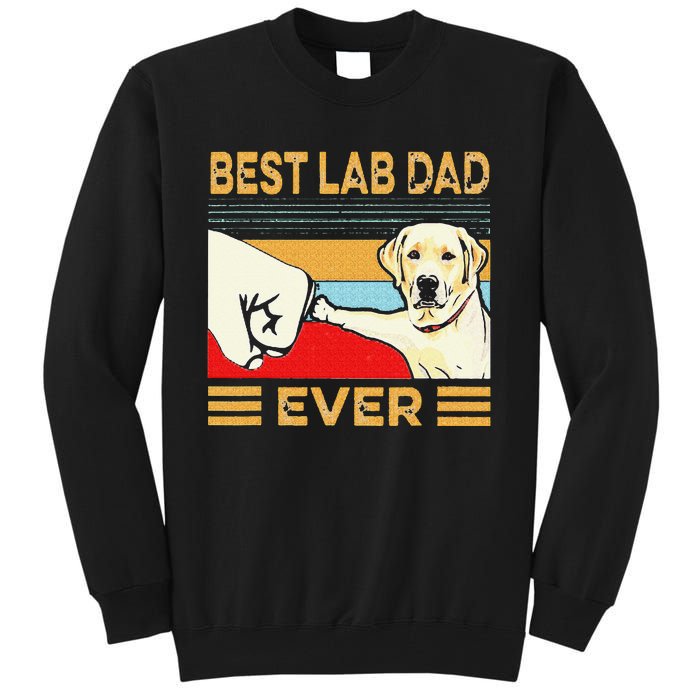 Best Lab Dad Ever Retro Vintage Tall Sweatshirt