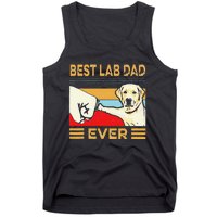 Best Lab Dad Ever Retro Vintage Tank Top