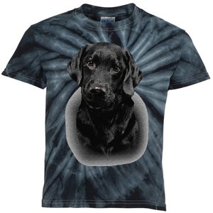 Black Labrador Dad Mom Retriever Lab Owner Dog Lover Cute Kids Tie-Dye T-Shirt