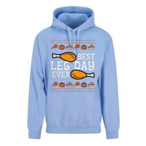 Best Leg Day Ever Turkey Funny Thanksgiving Unisex Surf Hoodie