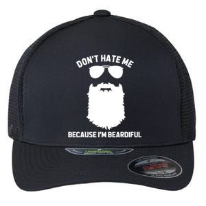 Beard Lover Dont Hate Me Because Im Beardiful Flexfit Unipanel Trucker Cap