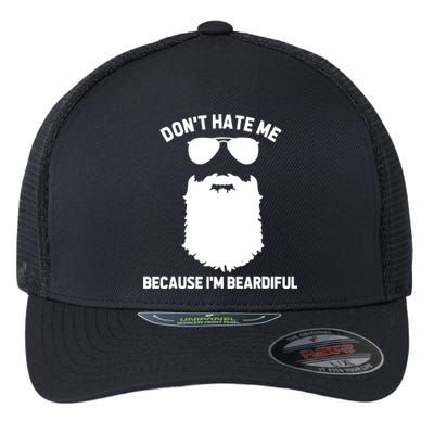 Beard Lover Dont Hate Me Because Im Beardiful Flexfit Unipanel Trucker Cap