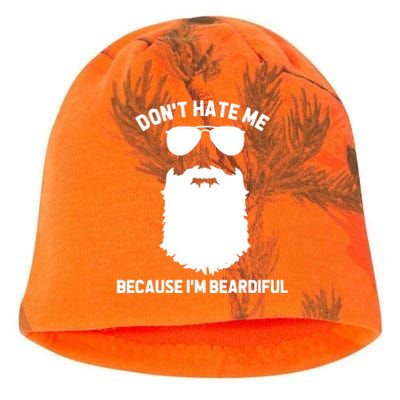 Beard Lover Dont Hate Me Because Im Beardiful Kati - Camo Knit Beanie