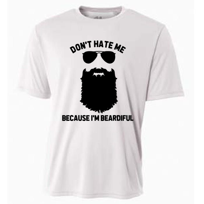 Beard Lover Dont Hate Me Because Im Beardiful Cooling Performance Crew T-Shirt