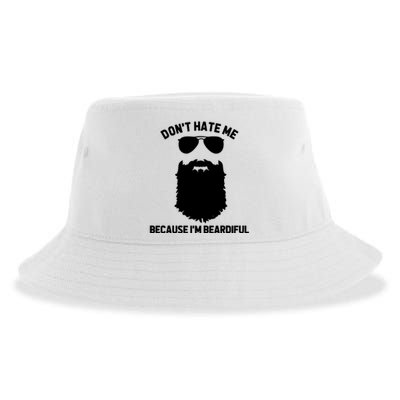 Beard Lover Dont Hate Me Because Im Beardiful Sustainable Bucket Hat