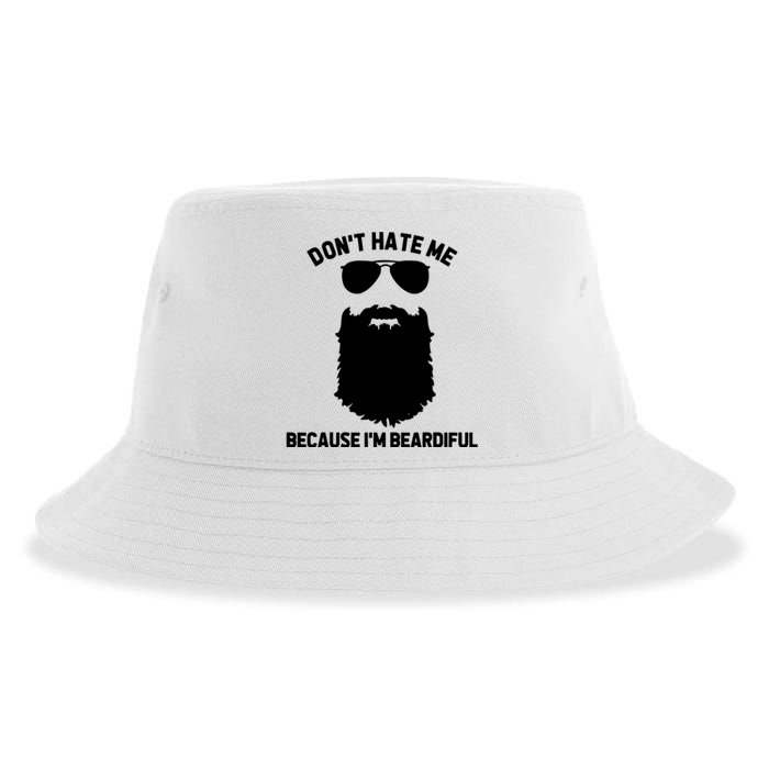 Beard Lover Dont Hate Me Because Im Beardiful Sustainable Bucket Hat