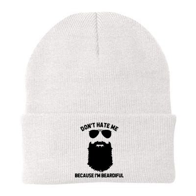 Beard Lover Dont Hate Me Because Im Beardiful Knit Cap Winter Beanie