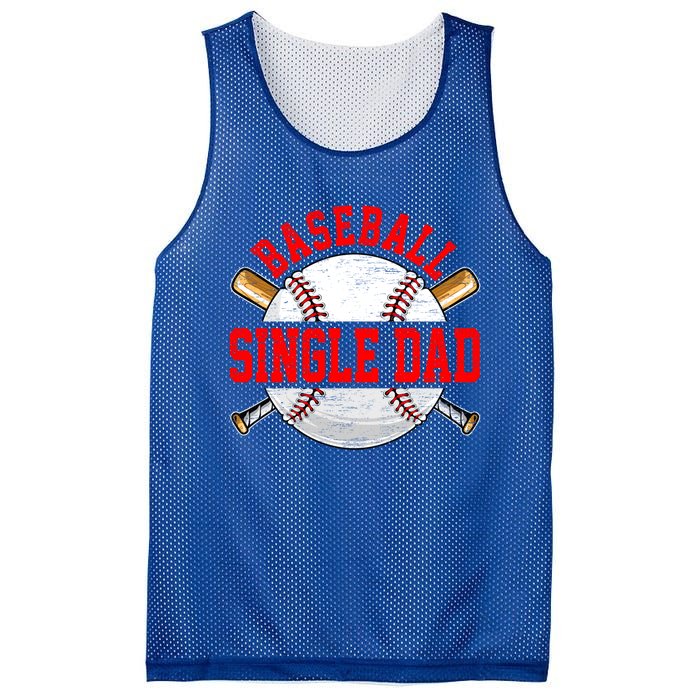 Baseball Lover Design For Fathers Day Baseball Single Dad Gift Mesh Reversible Basketball Jersey Tank